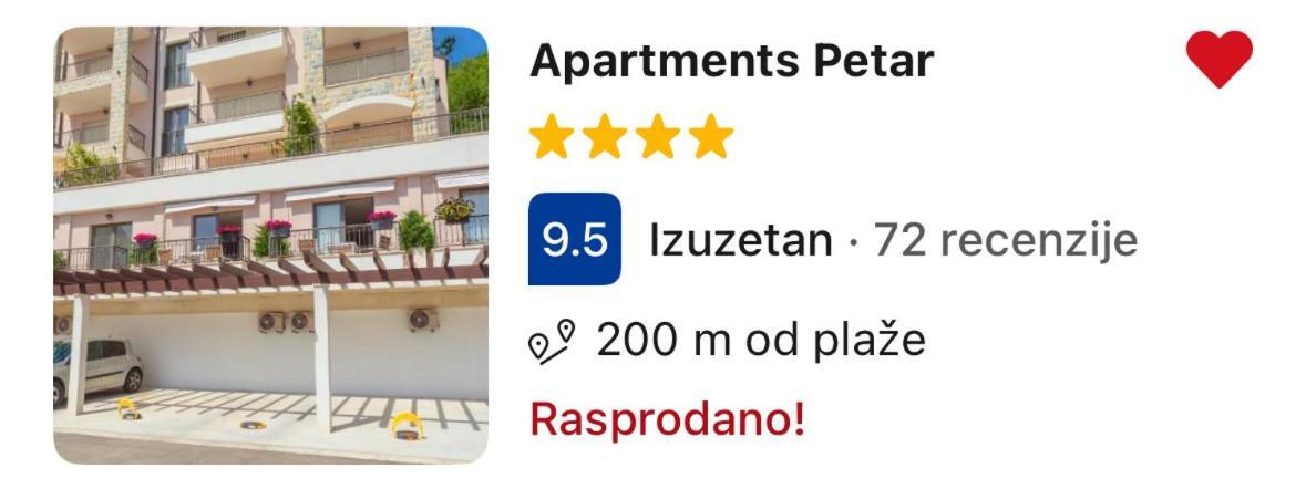Apartments Petar 부드바 외부 사진
